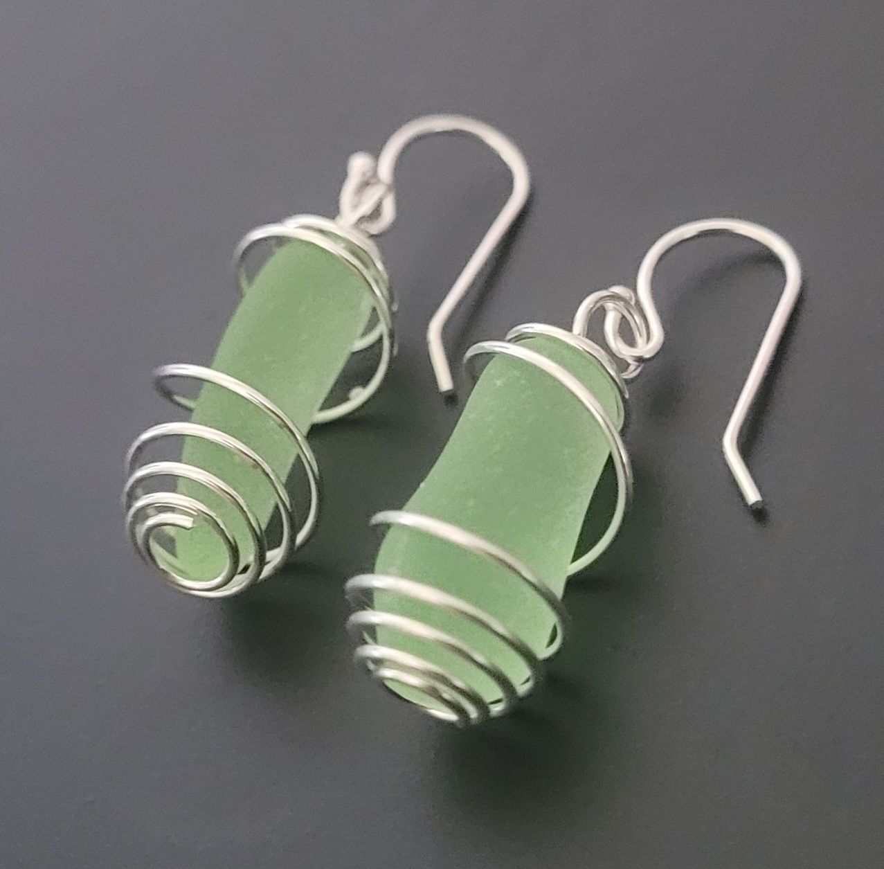 UV Lime Green Spirals