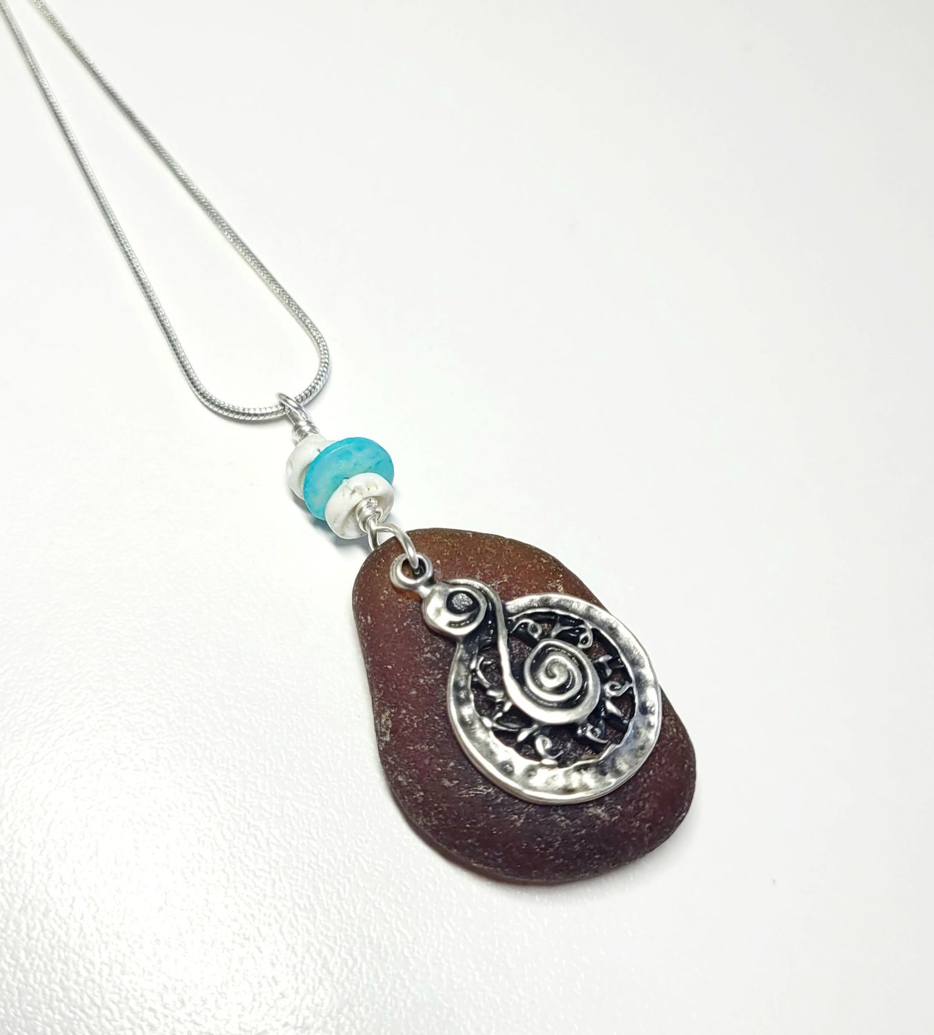 Nautical Amber w/Puka Shells