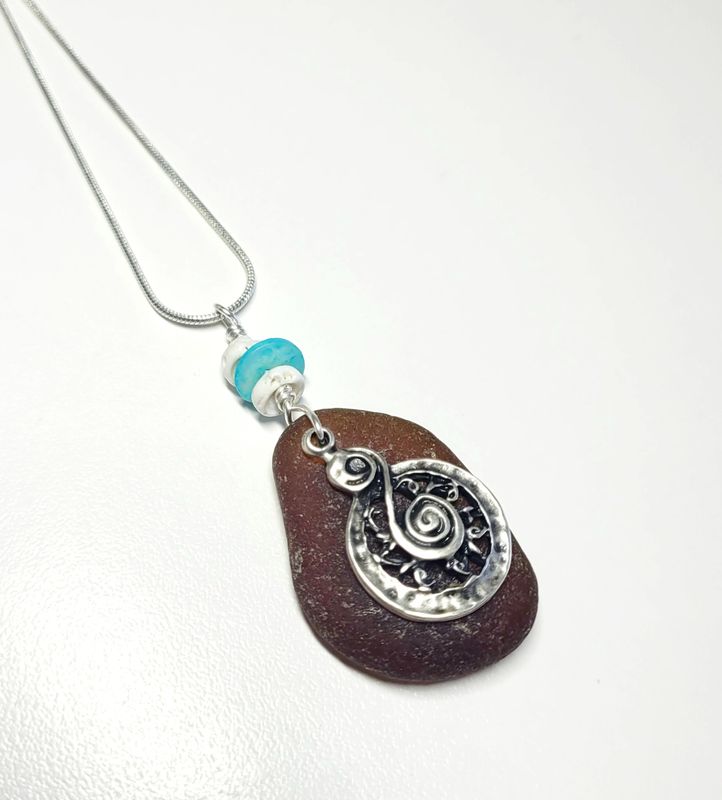 Nautical Amber w/Puka Shells