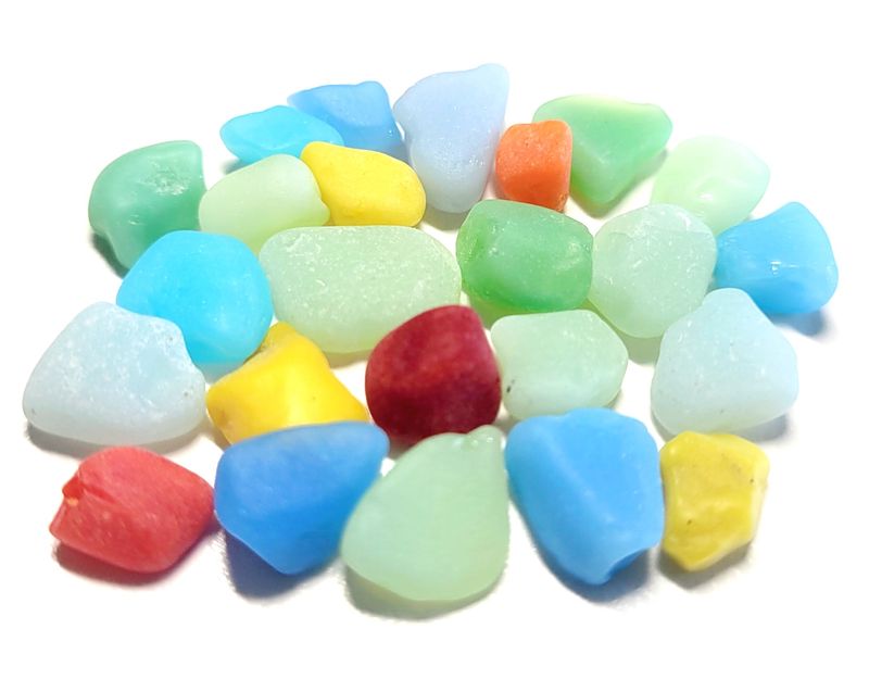 Colorful Milk Glass - 24 Pcs