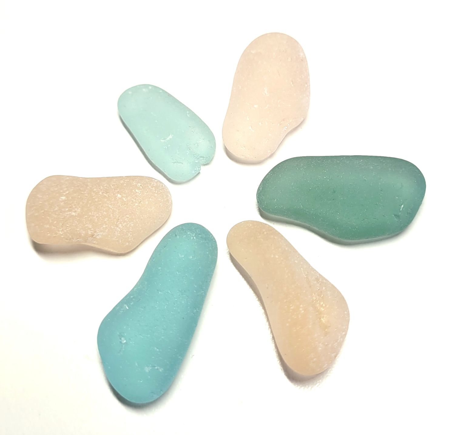 Pink, Teal & Aqua Tapers - 6pcs