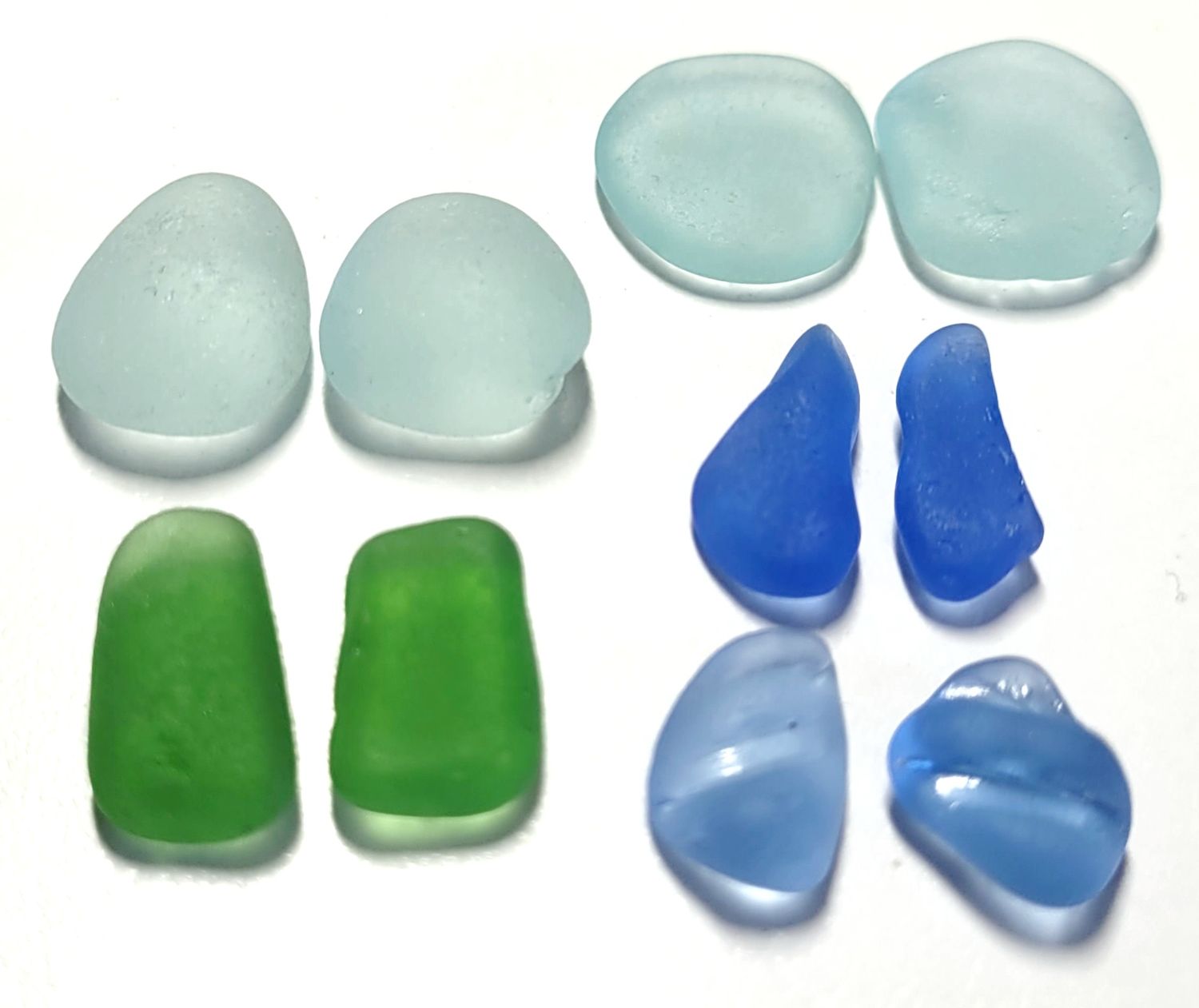 Sea Glass Blues & Greens - 10pcs Sea Glass Blues & Greens - 10pcs
