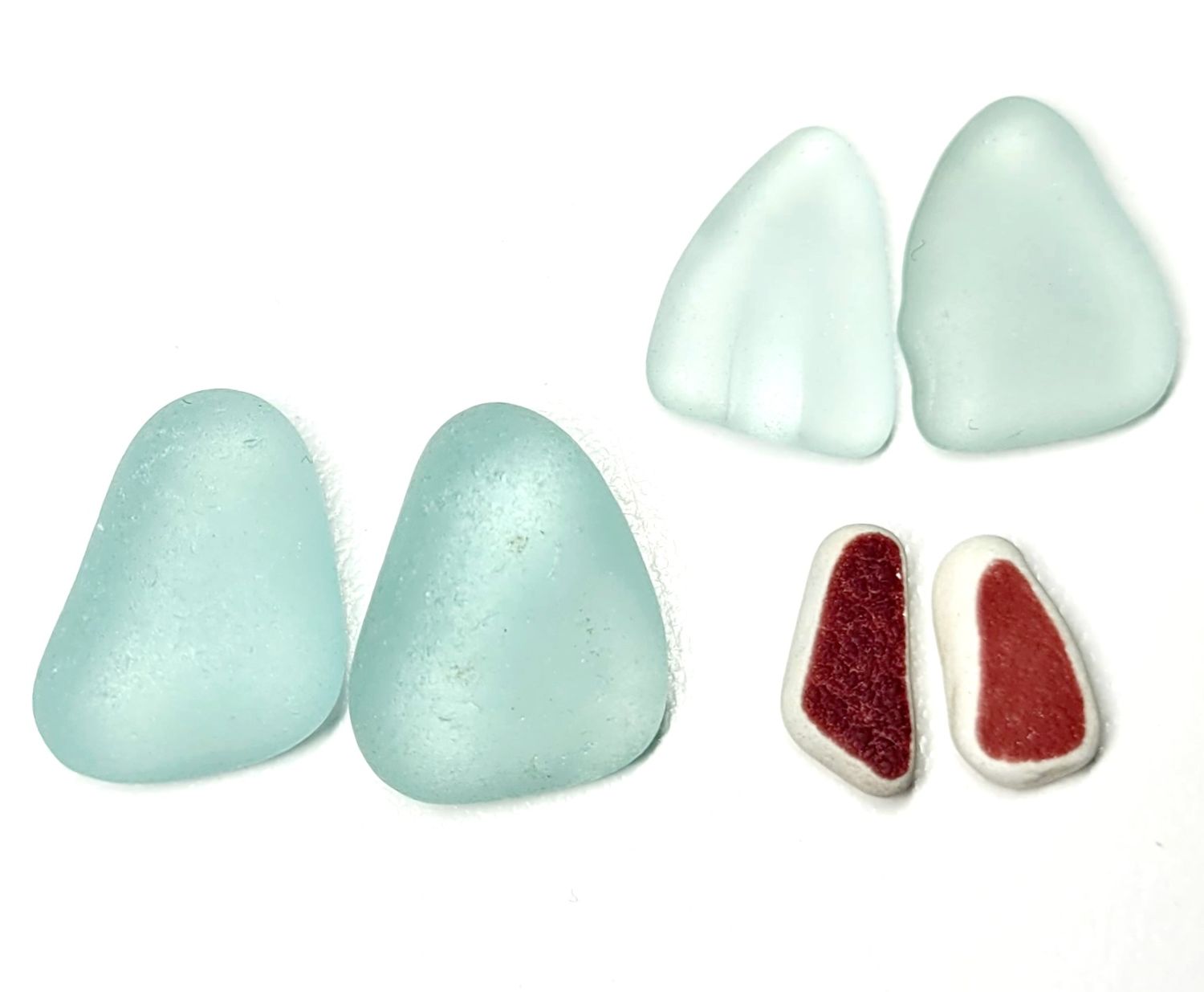 Aqua Blues & Pottery Pairs - 6pcs