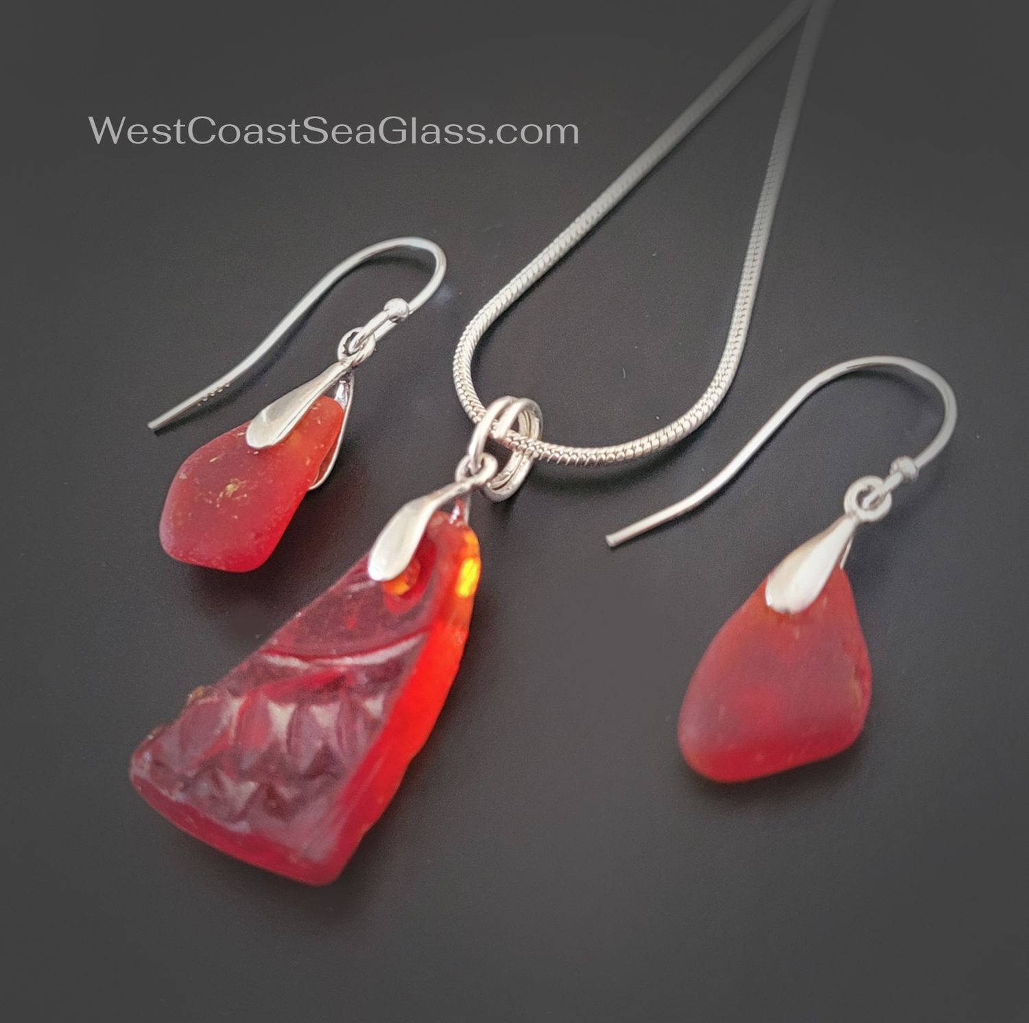 Gorgeous Amberina Red Set