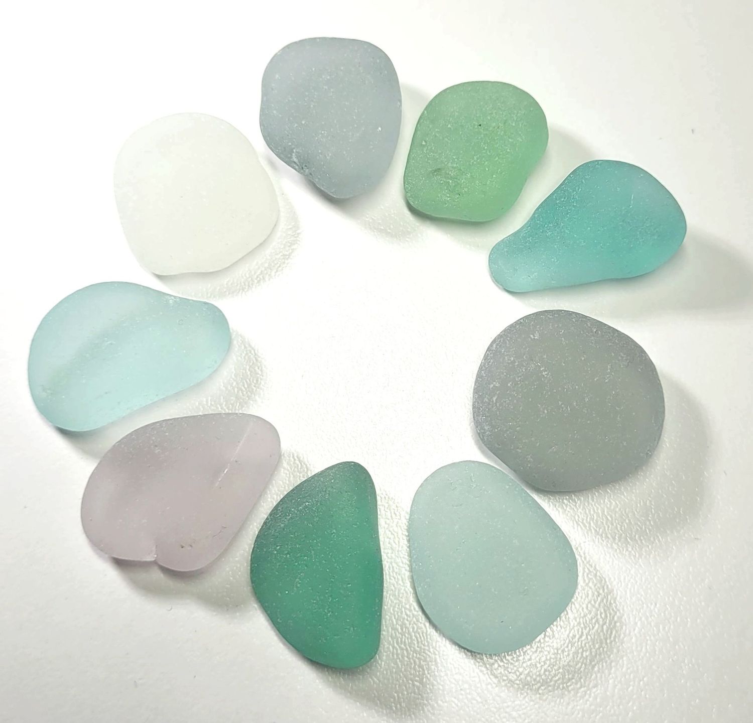 Pendant Sized Frosty Pastels - 9pcs