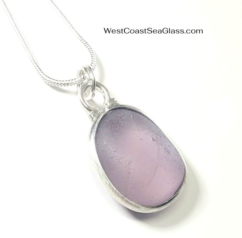 Lavender Wrapped Sea Glass