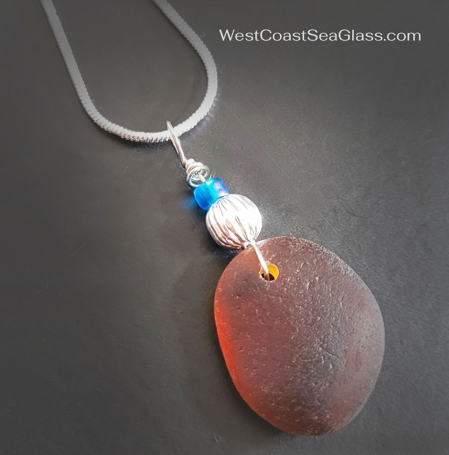 Beach Bum Amber Necklace