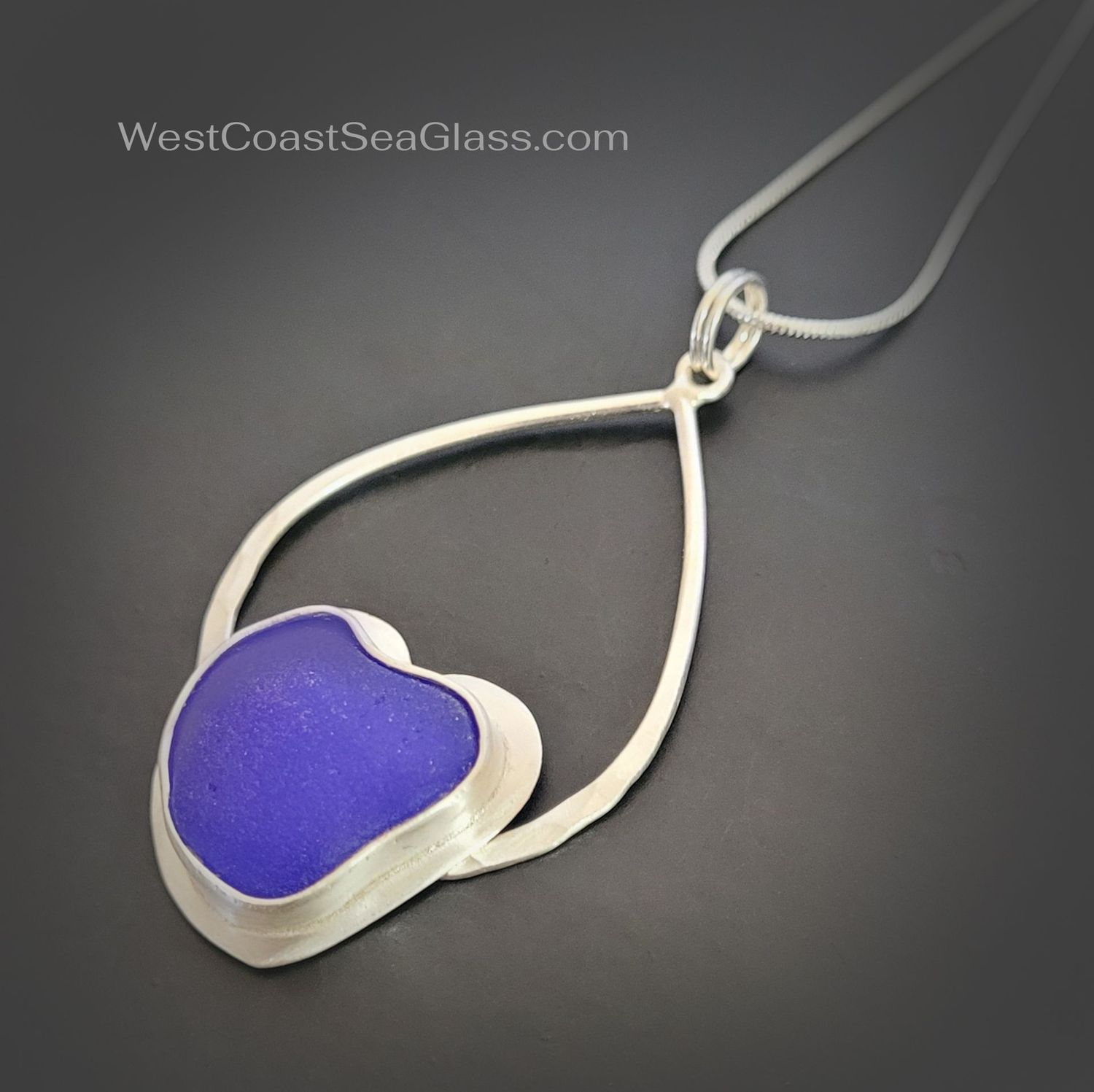 Cobalt Blue Heart Shaped