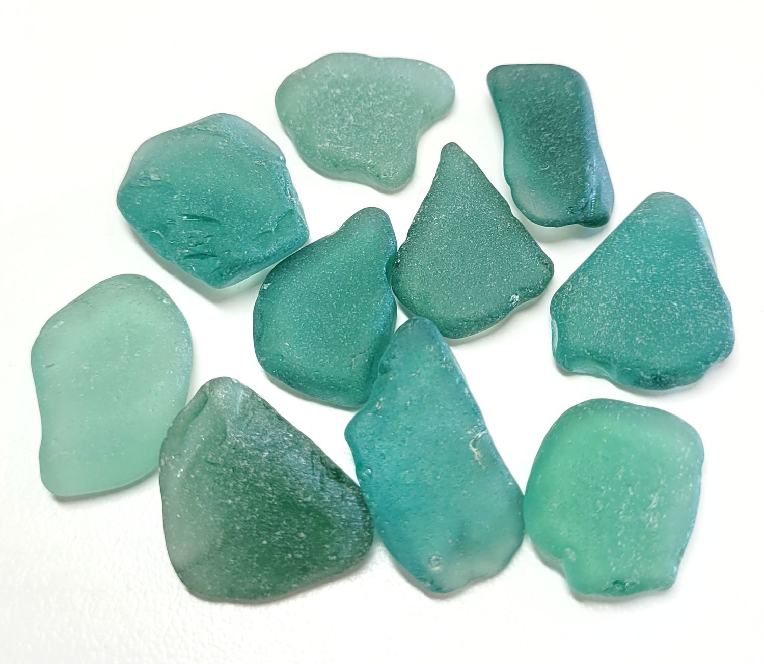 Spanish Teal Greens - 10pcs