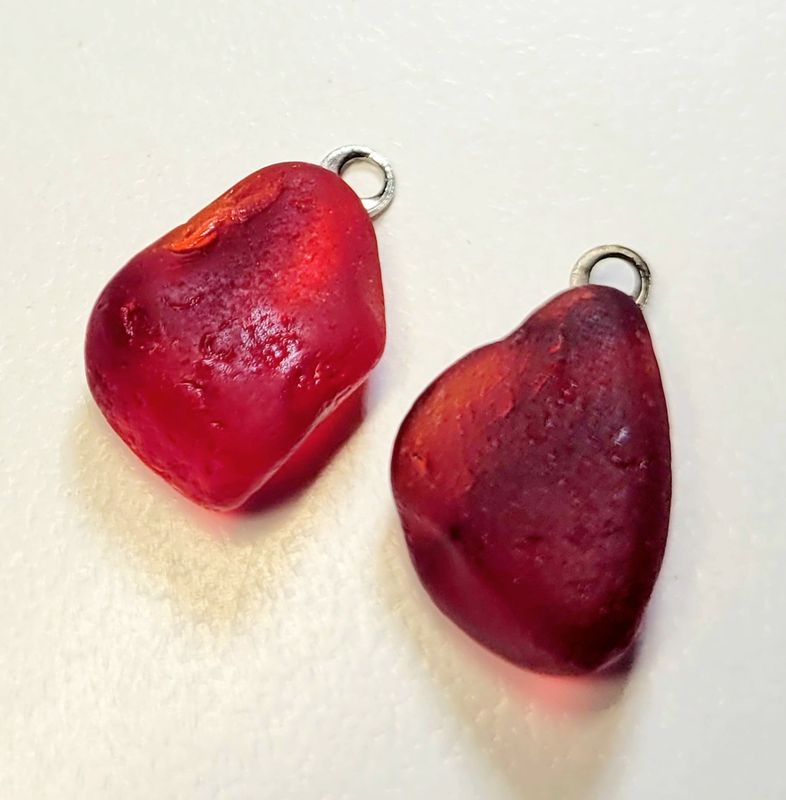 Rare Red Earring Pendants