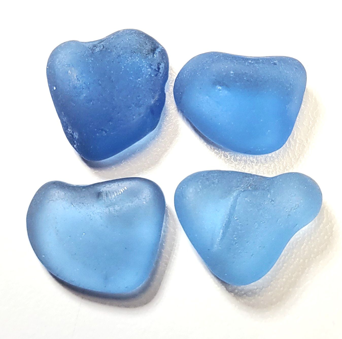 BLUE 'Mostly' Hearts - 4pcs