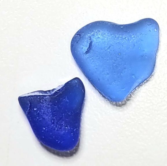 Cobalt Blue Hearts - 2pcs