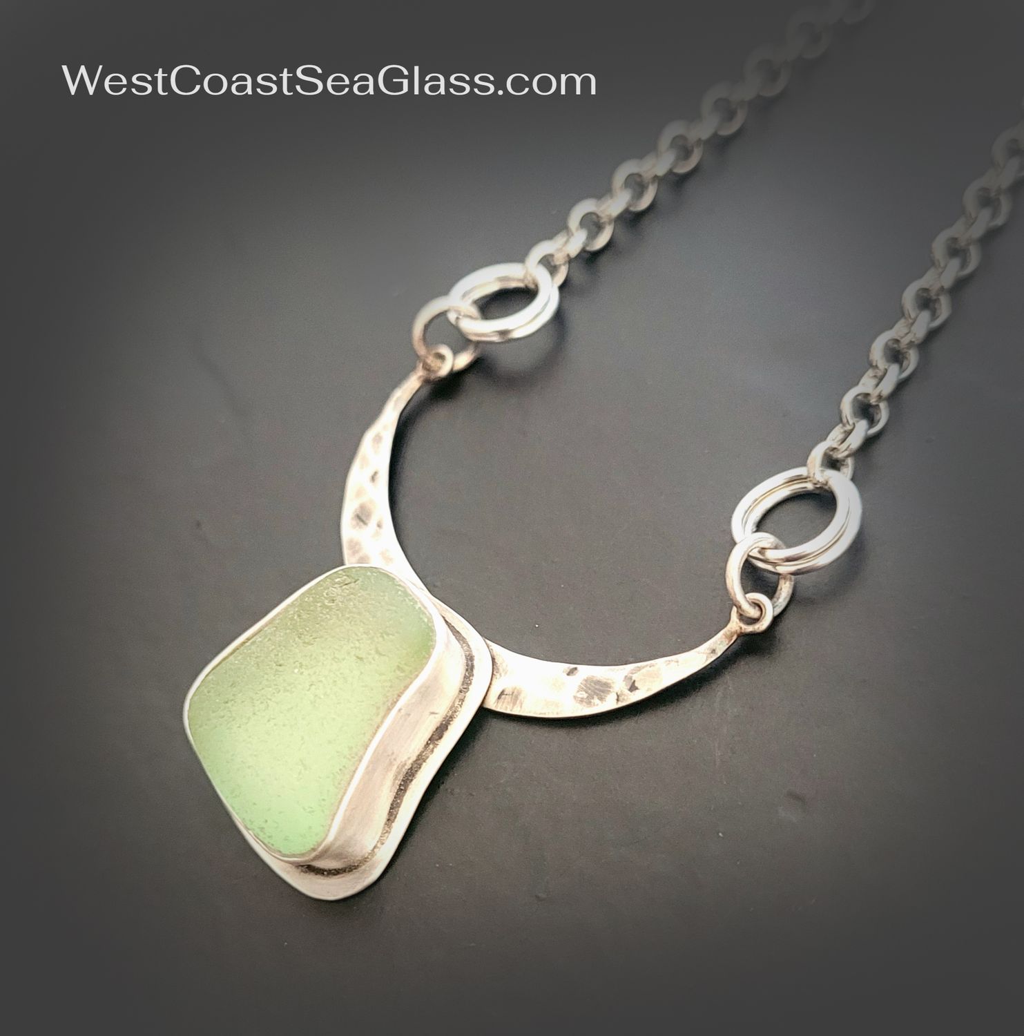 U.V. Mint Hammered Necklace