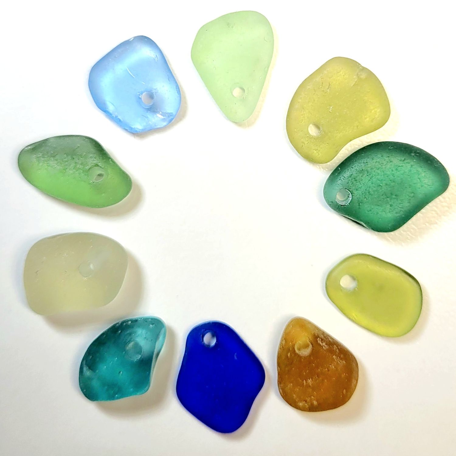 Top Drilled U.K. Pieces-10pcs