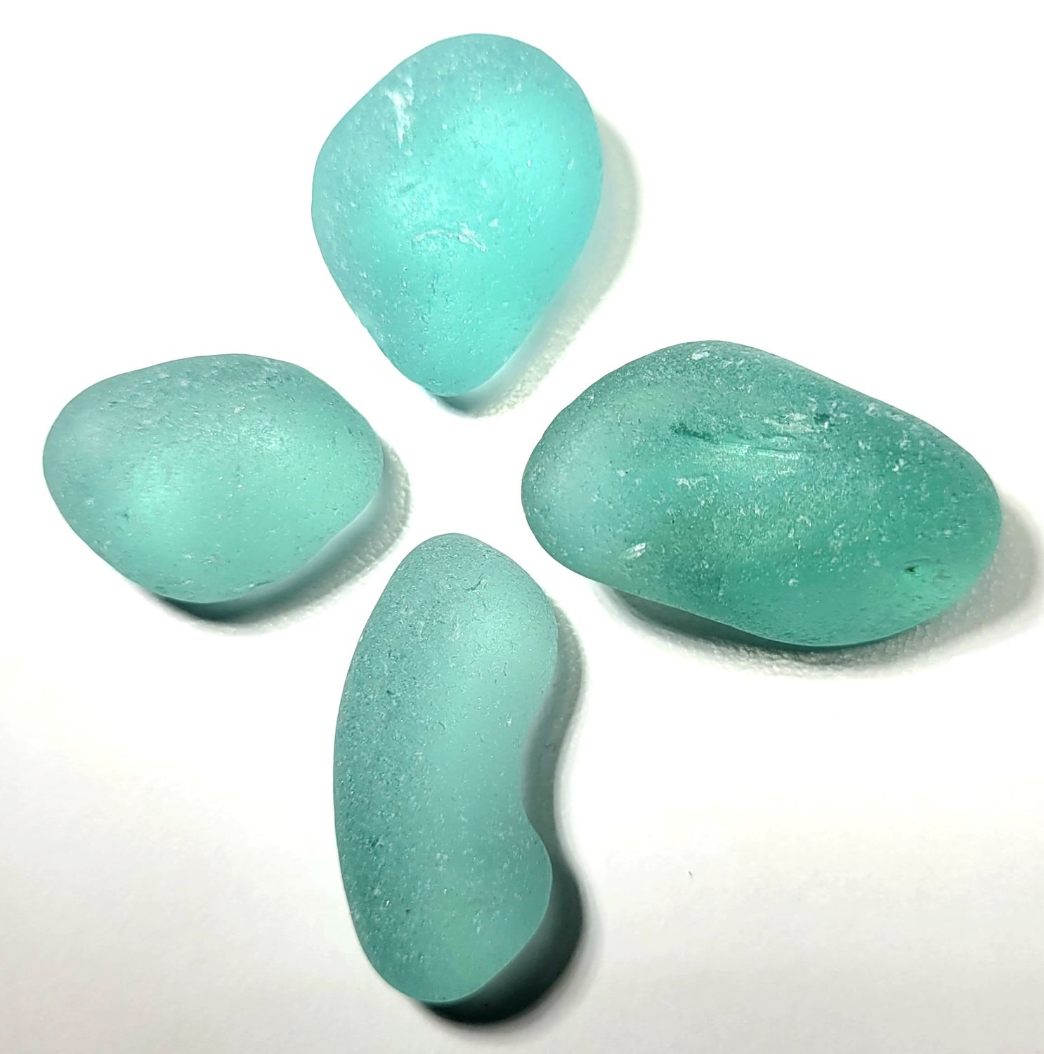 Aqua Blue Chunks - 4pcs