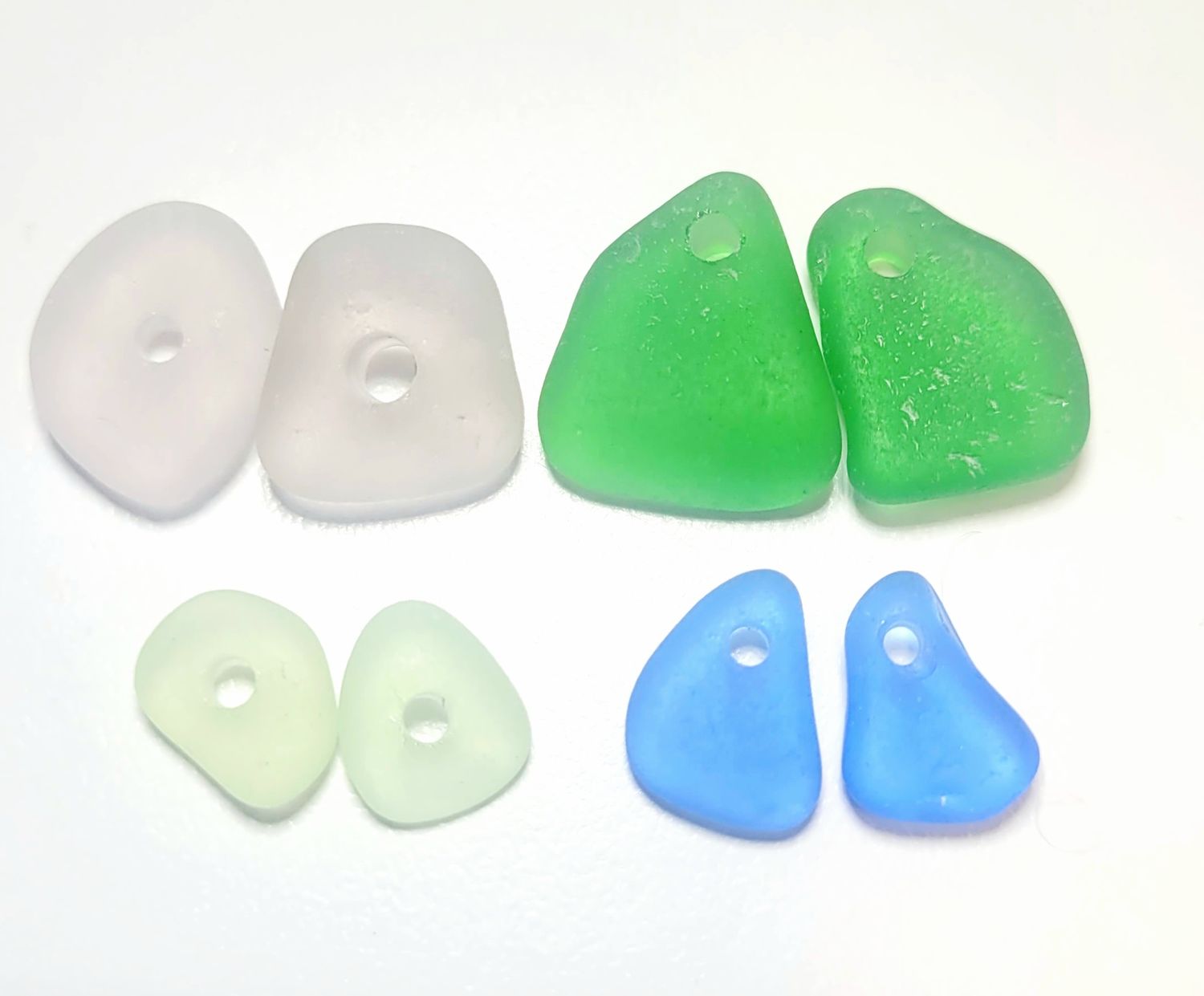 4 Matched Drilled Pairs- 8pcs 4 Matched Drilled Pairs- 8pcs