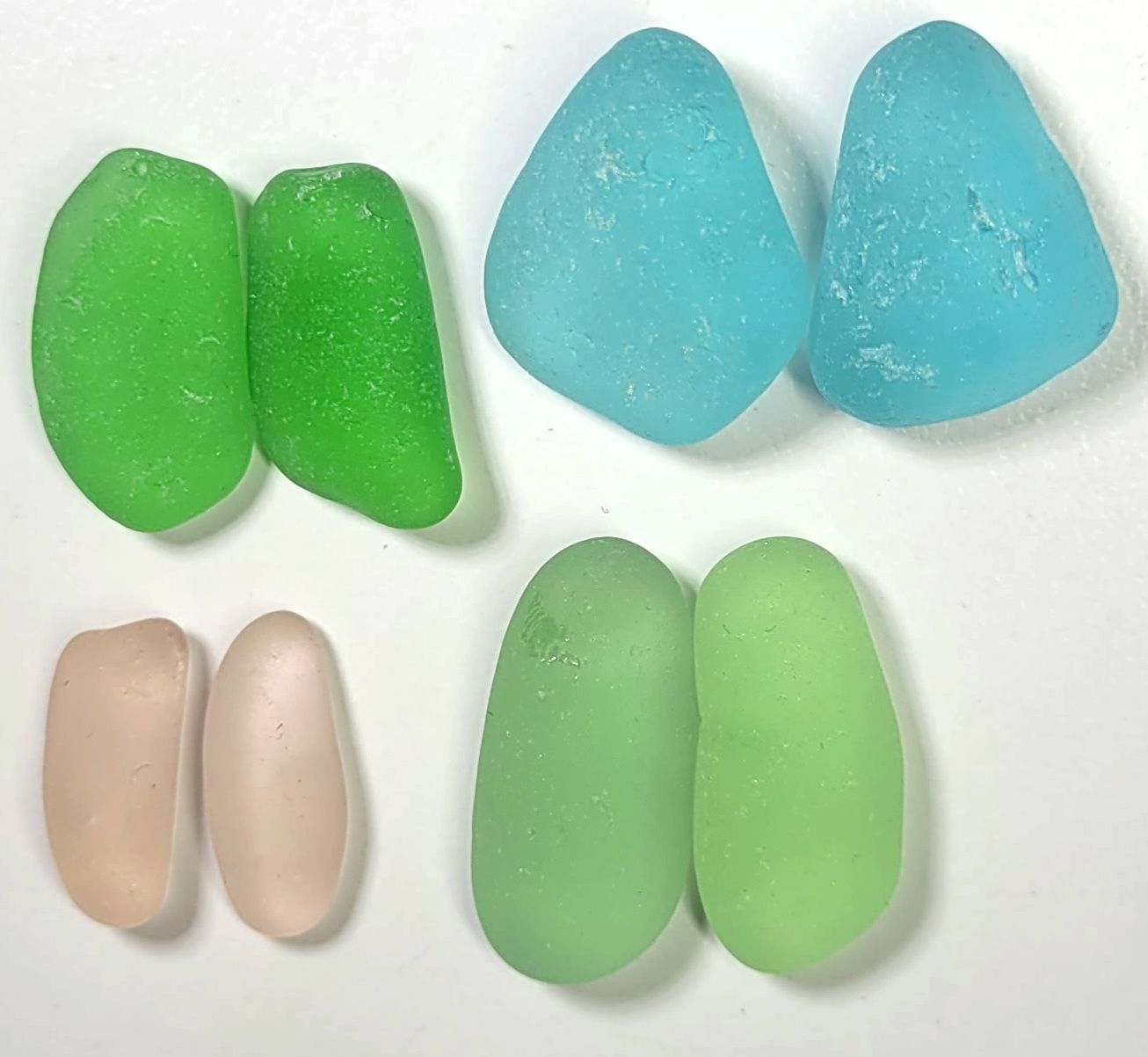 Aqua, Pink, U.V., & Green Pairs - 8 Pcs