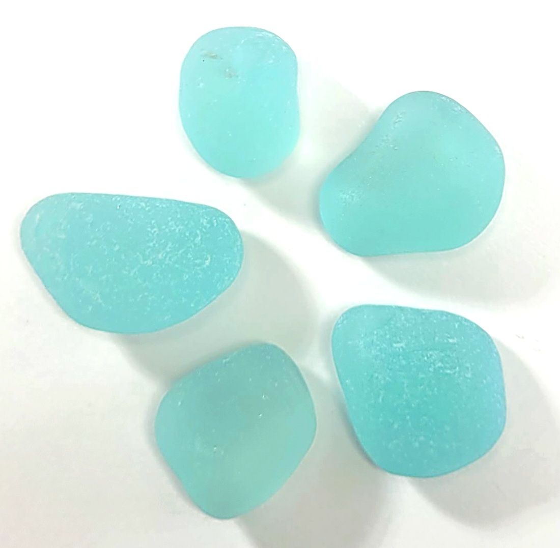 Aqua Blue Chunks - 5pcs