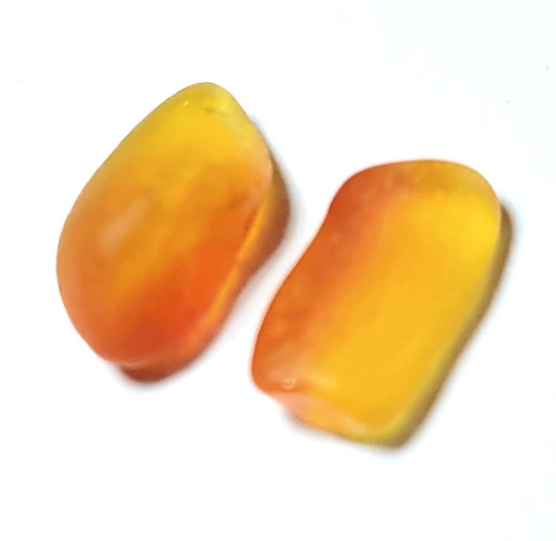 Rarest Amberina Orange Pair