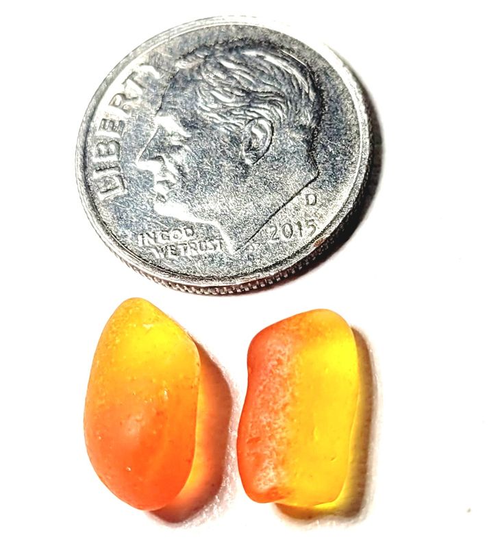 Rarest Amberina Orange Pair