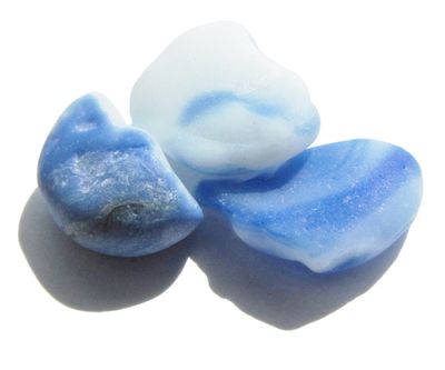 Blue & Opaque Marble Pcs - 3pcs Blue & Opaque Marble Pcs - 3pcs