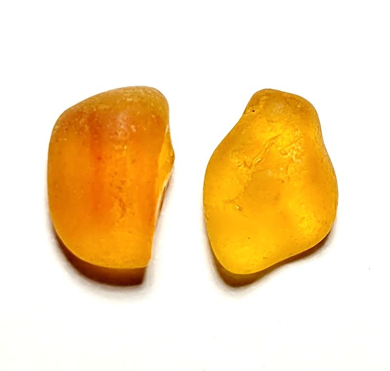 Amberina Orange & Yellow - 1 pair