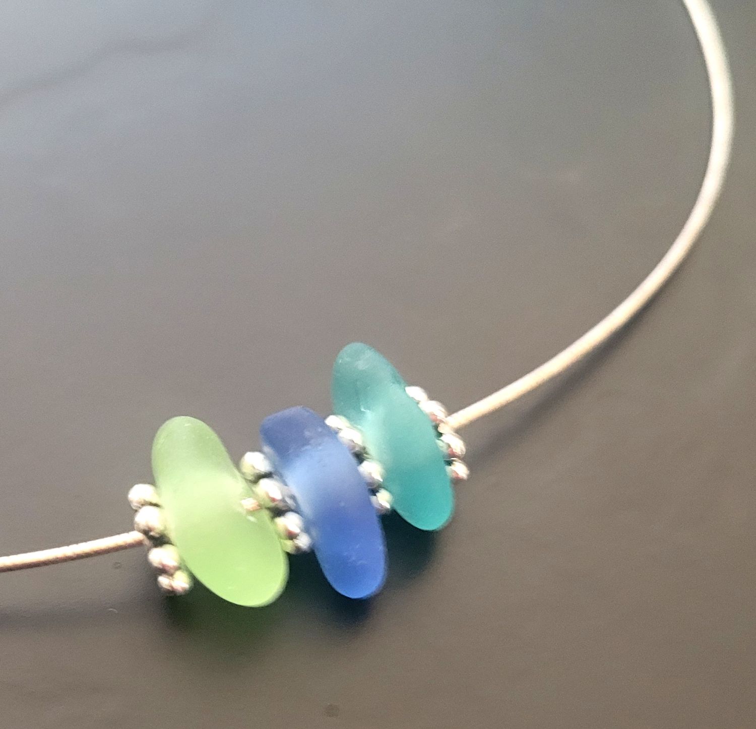 Coast Charm Silver Filament Necklace