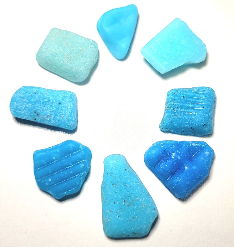 Spanish Milk Glass - 8Pcs