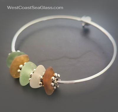 Autumn Sea Glass Bangle Autumn Sea Glass Bangle