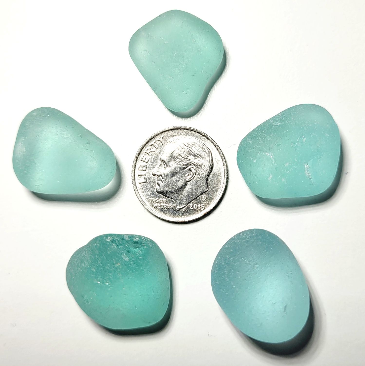 Large Aqua Blue  - 5pcs