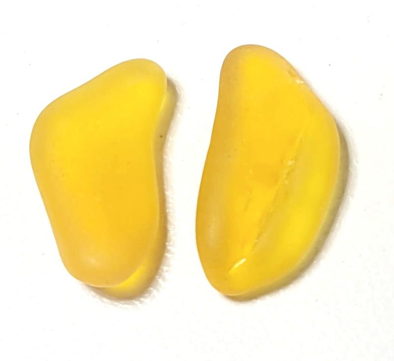 Amberina Orange & Yellow - 1 pair