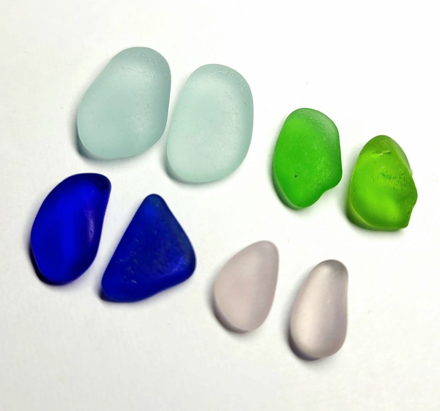 Lavender, Blues, & Green - 4prs Lavender, Blues, & Green - 4prs