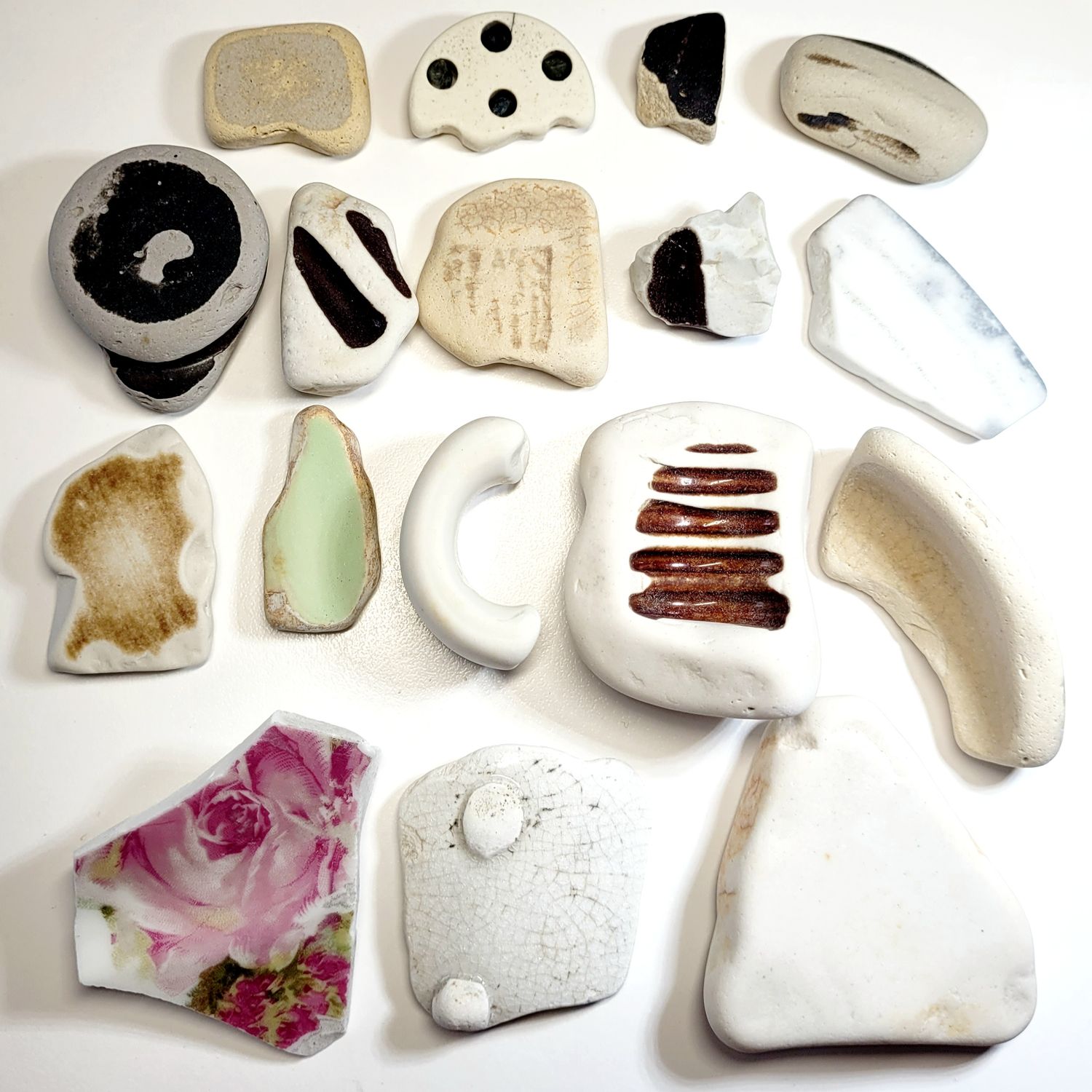 Sea Pottery Oddities- 17pcs Sea Pottery Oddities- 17pcs