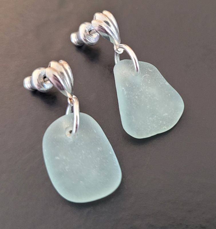 Soft Aqua Blue Post Dangles Soft Aqua Blue Post Dangles