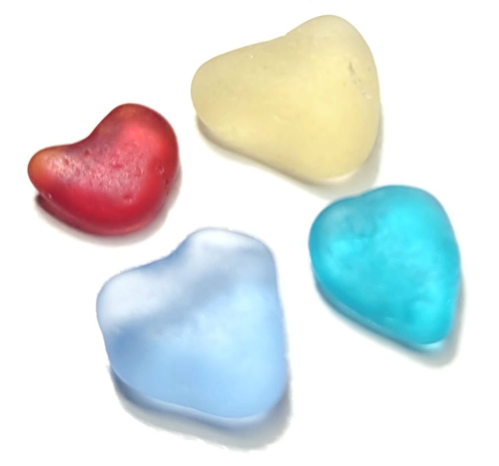 Rare Pee Wee Hearts-4pcs