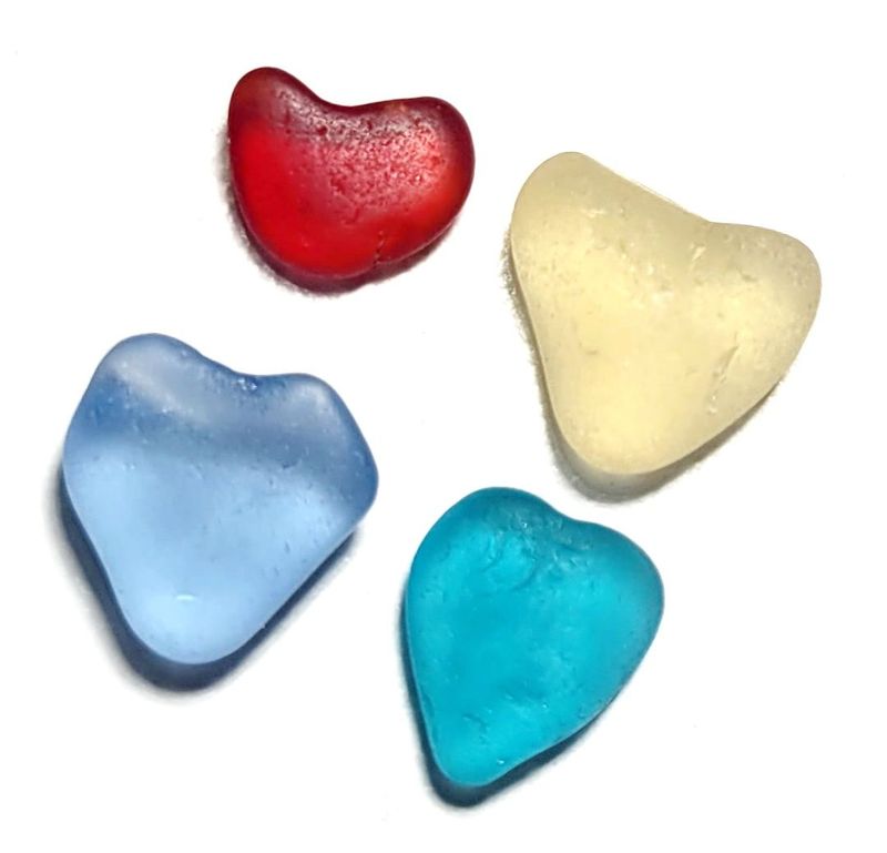 Rare Pee Wee Hearts-4pcs