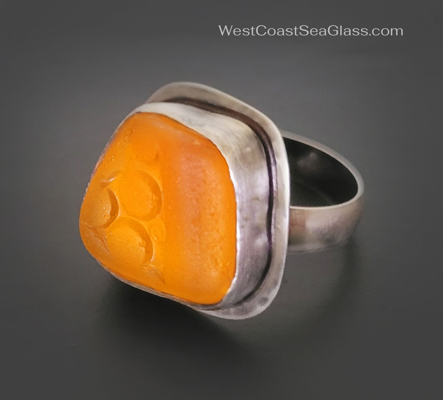 Hot Orange Statement Ring - Size 9.25 Hot Orange Statement Ring - Size 9.25