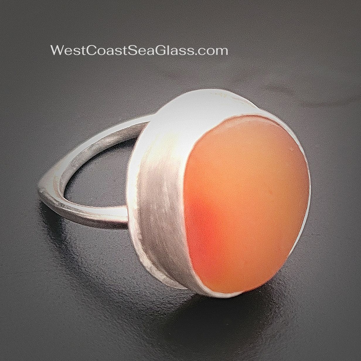 Flawless, Rare ORANGE Ring - Size 6.75