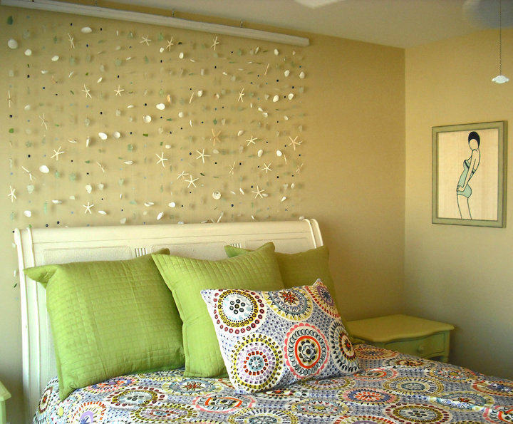 Sea Glass & Sea Shell Wall Hanging - 350pcs Sea Glass & Sea Shell Wall Hanging - 350pcs