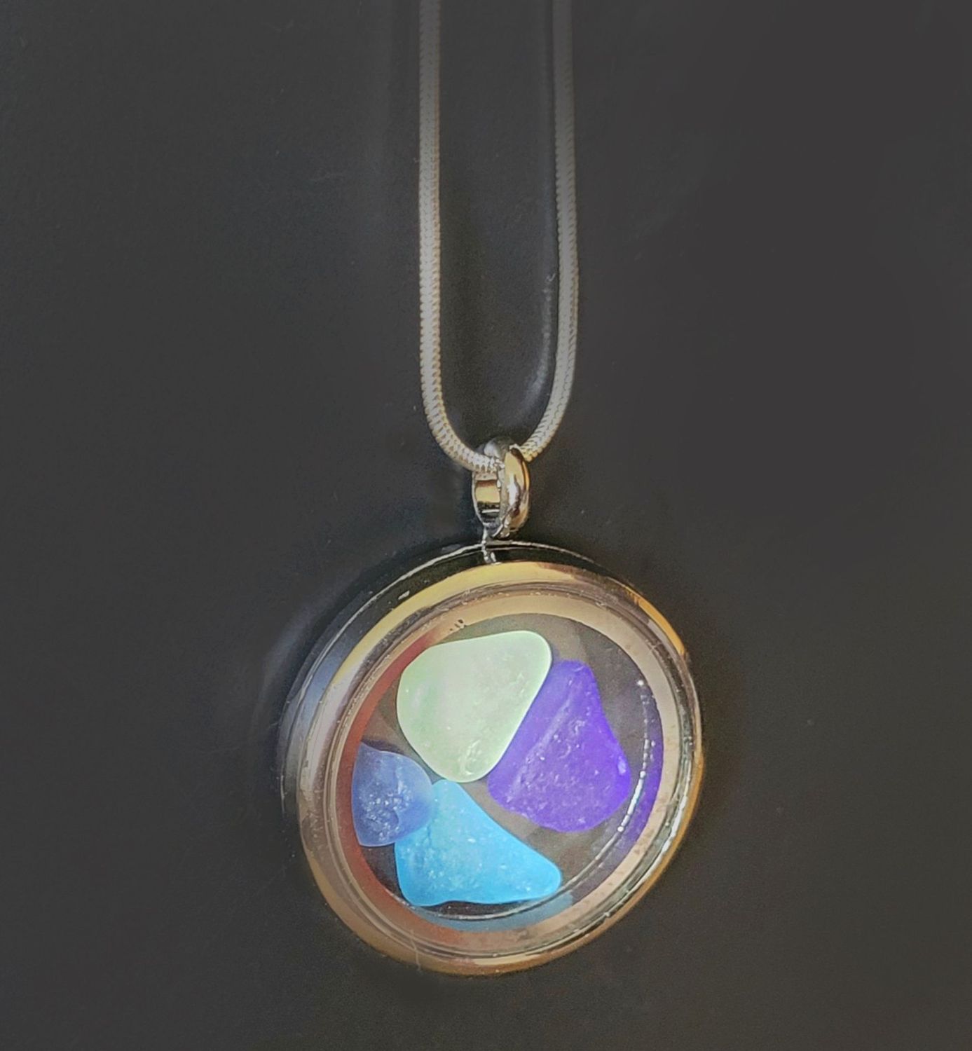 Ocean Blues Porthole Locket