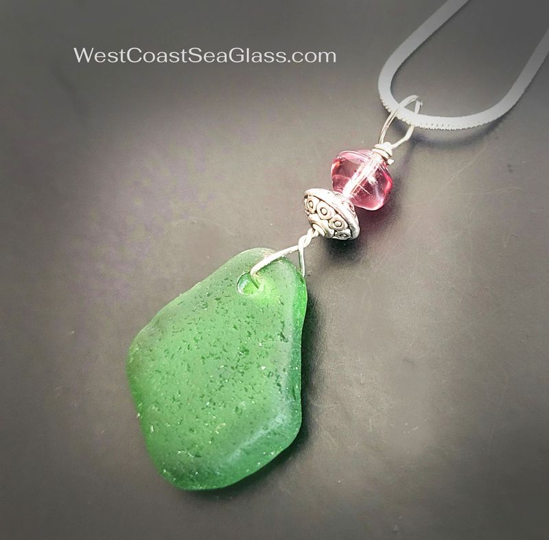 Forest Ocean Sea Glass Necklace Forest Ocean Sea Glass Necklace