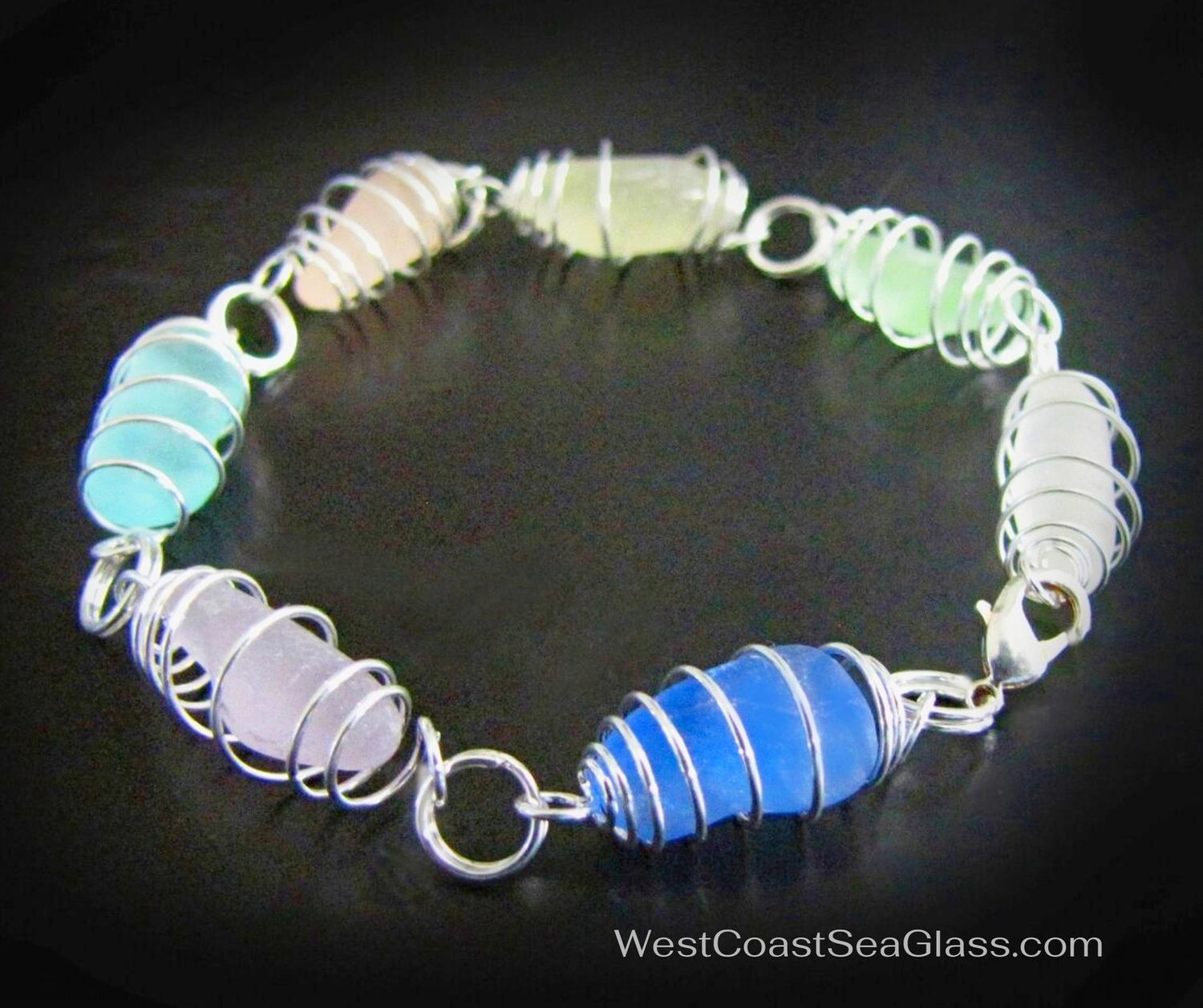 Ocean Pastel Spirals Bracelet