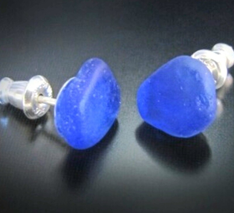 Cobalt Blue Post Earrings