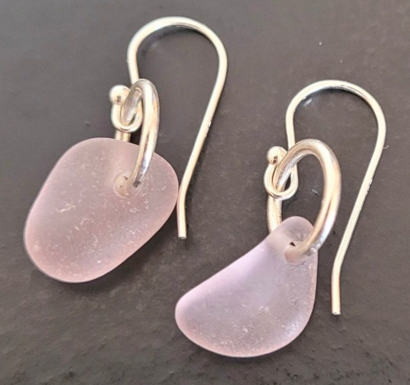 Sun Lavender Teardrop Earrings