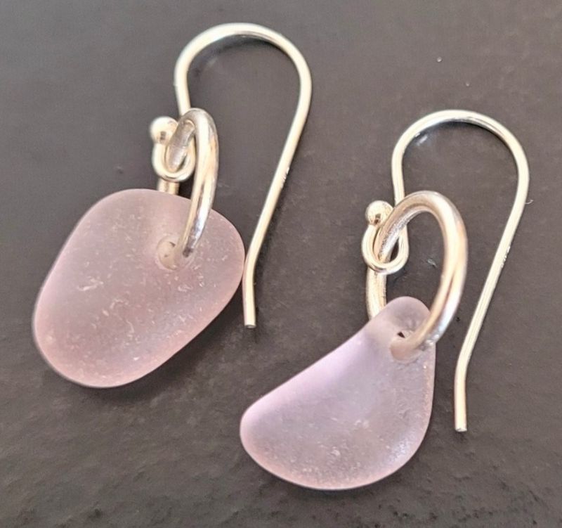 Sun Lavender Teardrop Earrings