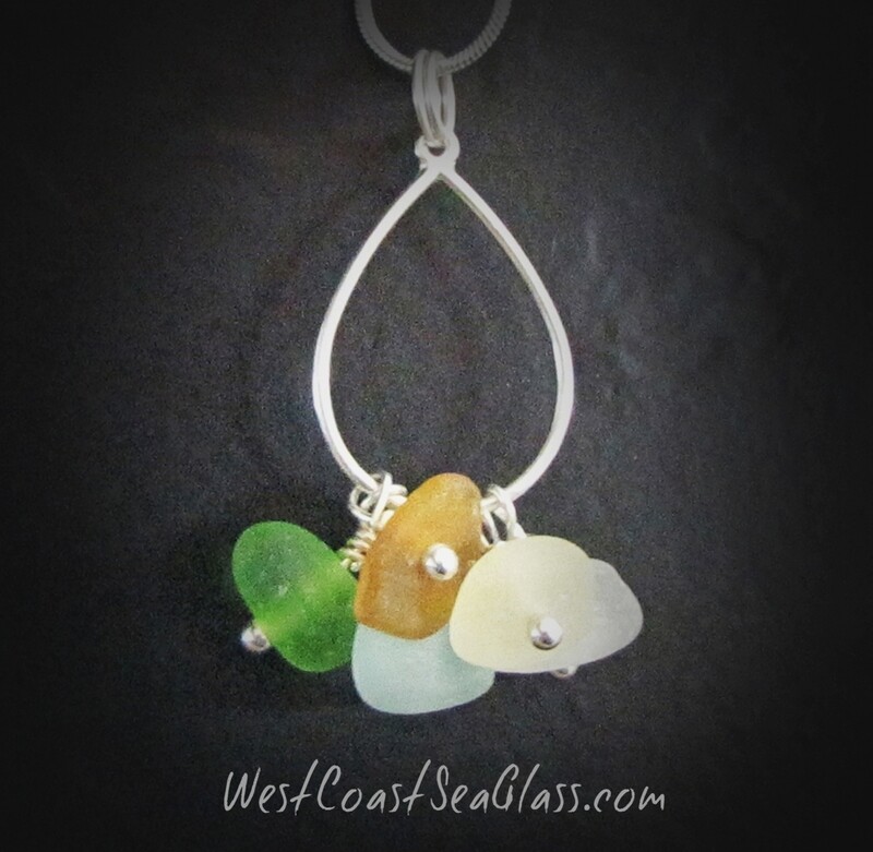 Earth & Sea Cluster Necklace