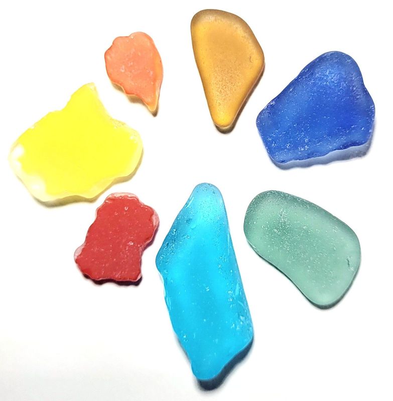 Greek Art & Flash Glass- 7pcs