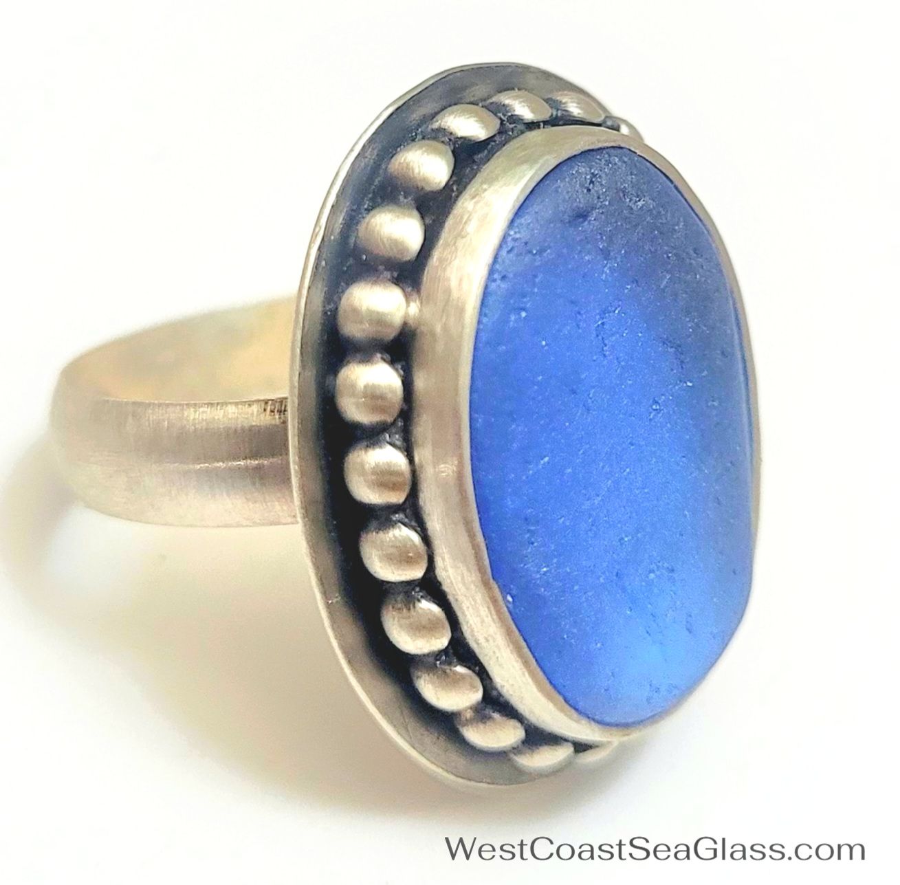 Pacific Blue Artisan Ring - Size 8.75