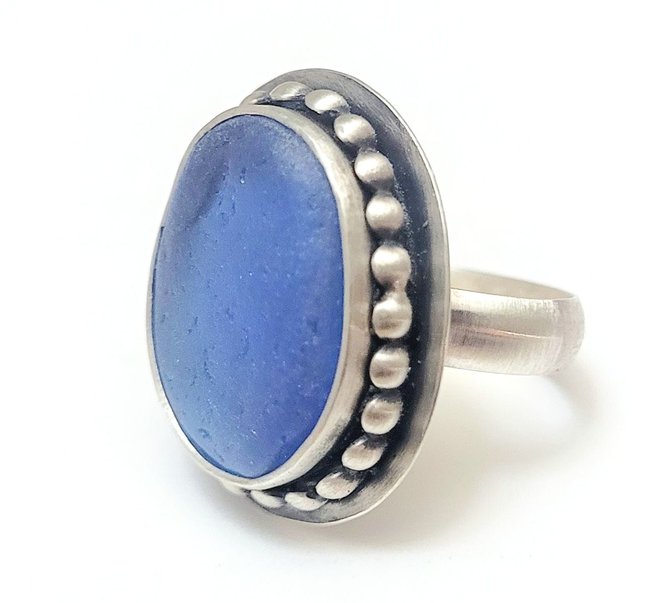 Pacific Blue Artisan Ring - Size 8.75