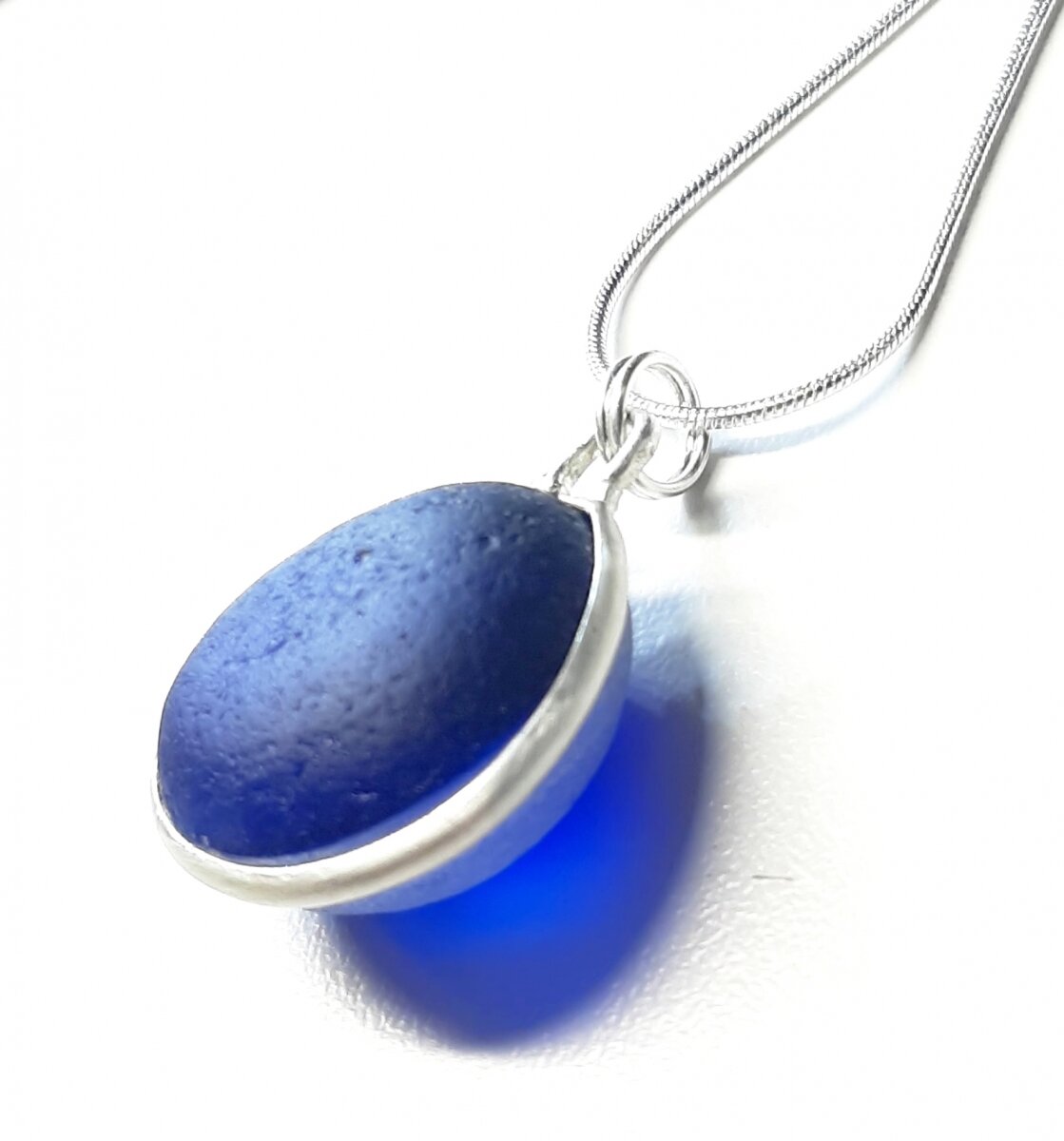 Nautical Deep Blue Sea Glass Beauty